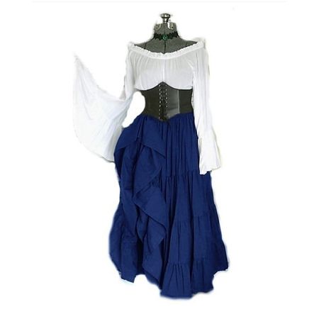 Medieval Dress Corset Movie / TV Theme Costumes Outlander Women's Teen Adults' Cosplay Costume Halloween Party & Evening Dress All Seasons 2023 - US $38.99