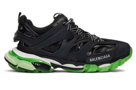 Black & Green Track Sneakers - Balenciaga