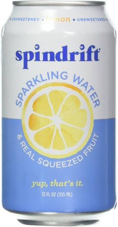 Amazon.com: Spindrift Sparkling Water, Lemon Flavored, Made with Real Squeezed Fruit, 12 Fl Oz Cans, Pack of 24 (Only 3 Calories per Seltzer Water Can) : Grocery & Gourmet Food