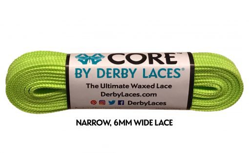 Lime Green 60 inch (152 cm) CORE Shoelace by Derby Laces (NARROW 6MM WIDE LACE) – Derby Laces