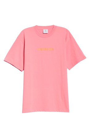 Vetements Logo Shipping Label Graphic Tee | Nordstrom