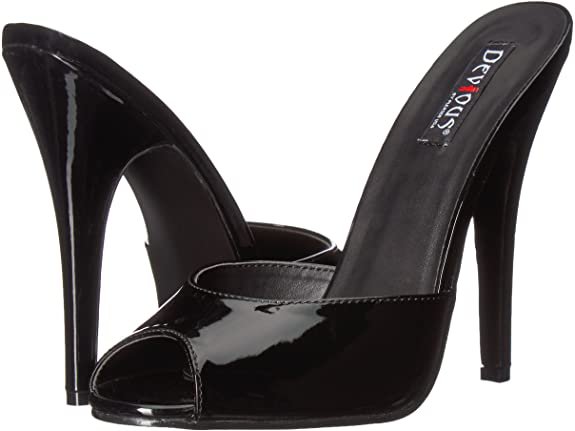 (Black Patent) Pleaser Women's Domina-101 Sandal | Platforms & Wedges