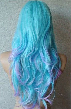 Cyan to Lavender Ombre