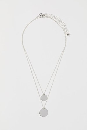 2-pack Necklaces - Silver-colored - Ladies | H&M US