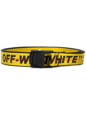 Off-White Mini Industrial Logo Belt OWRB011S20FAB0011810 Yellow | Farfetch