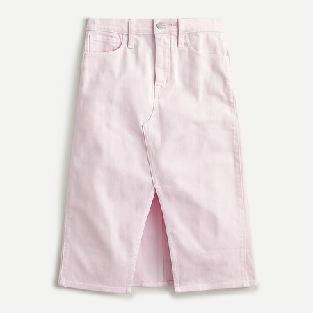 J.Crew: Garment-dyed Denim Pencil Skirt For Women