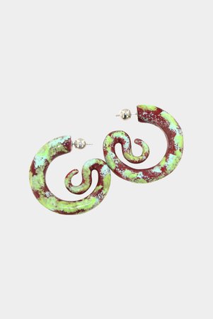 Panconesi - Serpent Large Hoops - Silver – Simonett