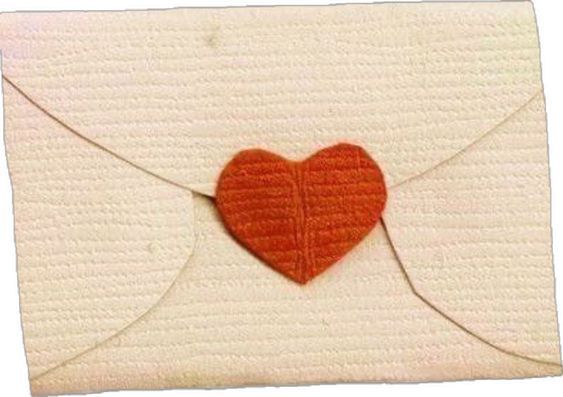 letter with heart sticker png