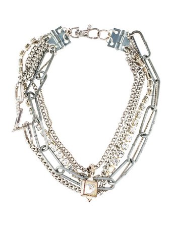 Giles & Brother Crystal Multistrand Necklace - Necklaces - WGI20913 | The RealReal