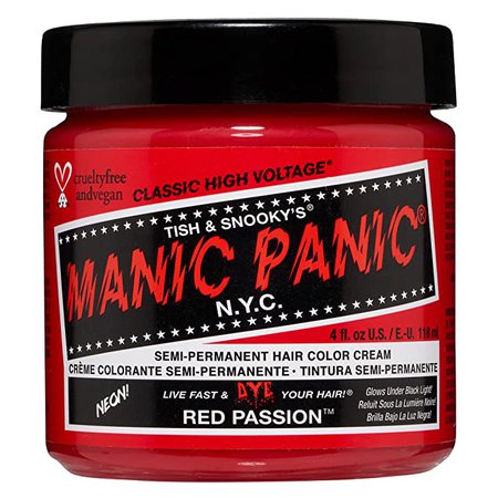 Manic Panic Hair Dye "Red Passion"