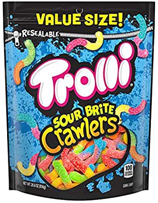 Amazon.com : Trolli Sour Brite Crawlers Gummy Worms, Sour Gummy Worms, 28.8 Ounce : Grocery & Gourmet Food