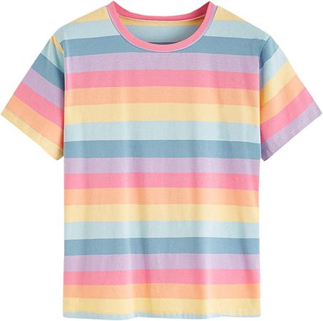 pastel rainbow T-shirt