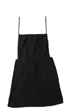 striped apron dress