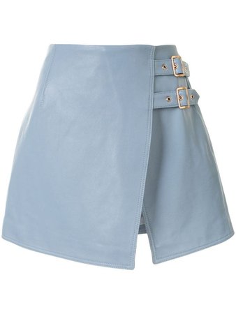 blue short skirt