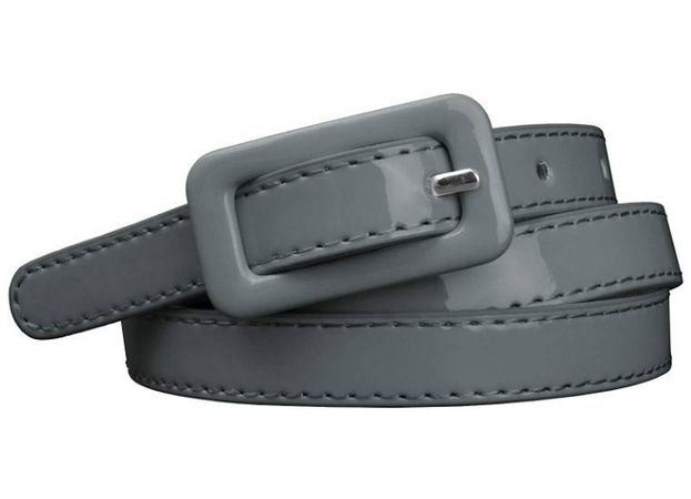 dark gray skinny waist belt