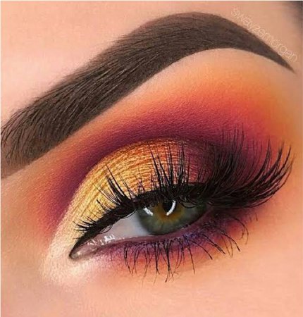 sunset eye makeup