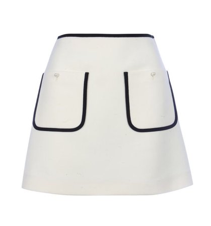 Chanel white skirt