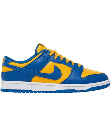 dunk low blue jay and university gold