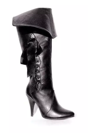 Ellie Shoes | 418-PIRATE | Black Costume Boot | Sexyshoes.com – SEXYSHOES.COM