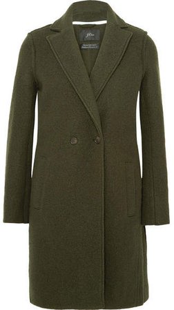 Daphne Wool-felt Coat - Green