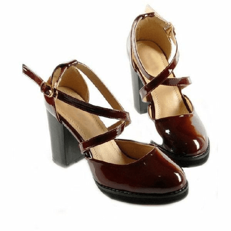 red brown heels classy