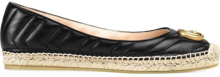 Marmont GG leather espadrilles
