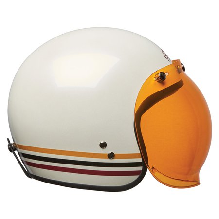 Orange Retro Open Face Helmet Bubble Visor by Indian Motorcycle® – Indian Motorcycle Orange County