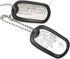 real us army dog tags - Google Search