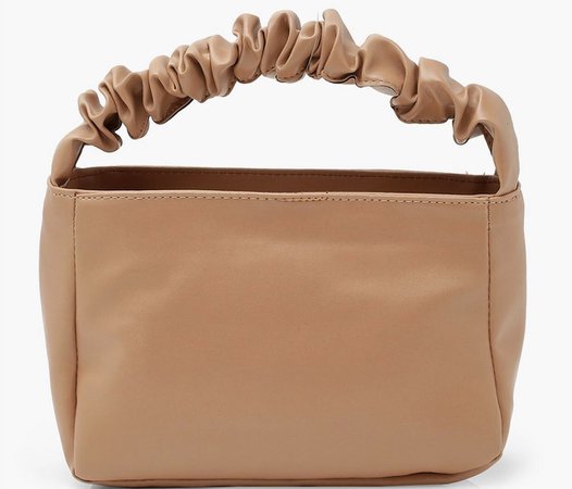 ruched hand bag