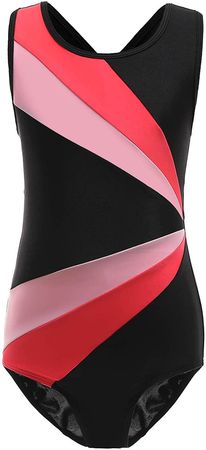 Amazon.com: Viriber Girls' Activewear Dresses Gymnastics Leotards for Girls Dance Ballet Suit Unitard Gymnastic Athletic Outfits (120(7-8T), Black&Orange) … : Clothing, Shoes & Jewelry