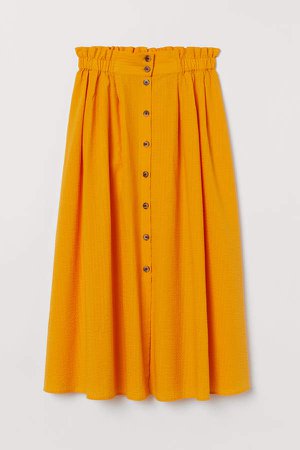 Seersucker Skirt - Yellow