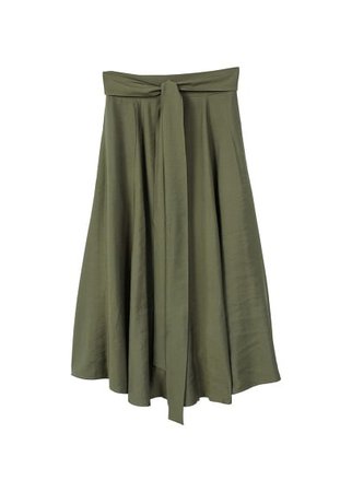 MANGO Belt long skirt
