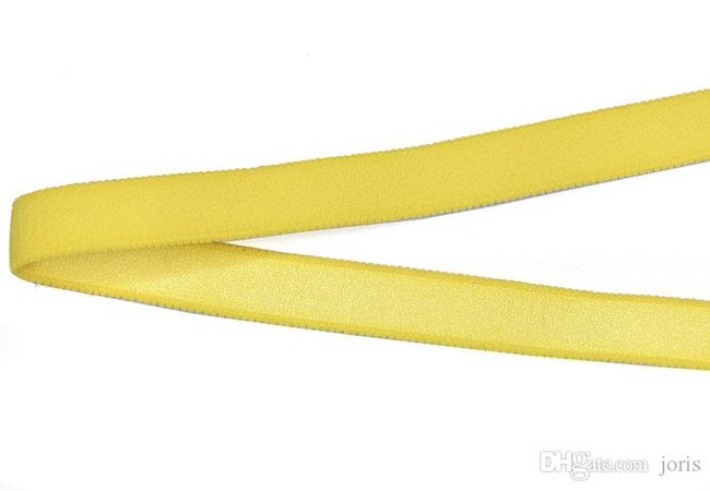 yellow fabric ribbon