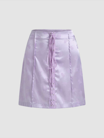 Romantic Daydream Satin Mini Skirt