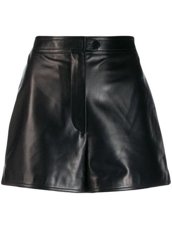Valentino Tailored Leather Shorts - Farfetch