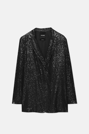 Flowing blazer with sequins - pull&bear