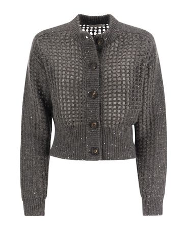 Brunello Cucinelli Wool, Mohair And Cashmere Blend Cropped Cardigan | italist, ALWAYS LIKE A SALE