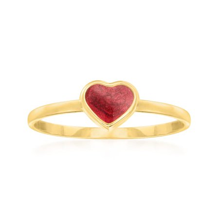 Ross-Simons Red Enamel Heart Ring