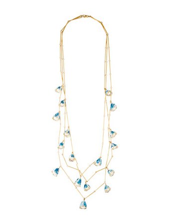 Tory Burch Faux Pearl Rose Bud Multistrand Necklace - Necklaces - WTO186660 | The RealReal