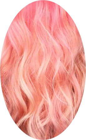peach pink hair