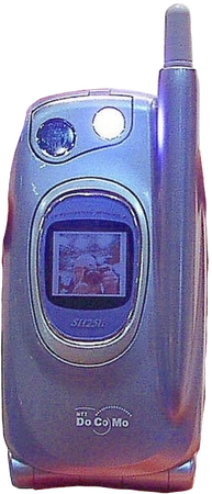 purple blue y2k flip phone