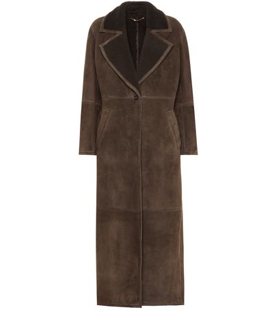 Salvatore Ferragamo - Shearling-lined suede coat | Mytheresa