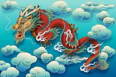 Chinese dragon design