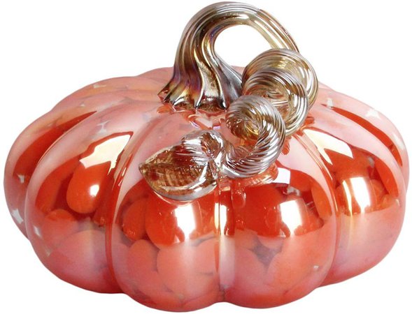 Amazon.com: Ballerina 7.28" Hand blown Glass Pumpkin Collectible Figurine Table Accent For Fall & Harvest, Halloween, Thanksgiving Decorating: Gateway