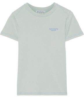 Embroidered Cotton-jersey T-shirt