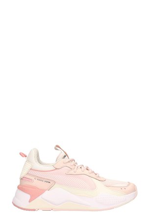 Puma Pink Technical Fabric Sneakers Rs-x Track