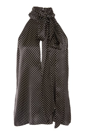 Ceyda Wrap Silk Top by NILI LOTAN | Moda Operandi