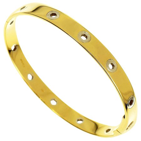 Incredible Cartier Love Series Bangle Bracelet For Sale at 1stDibs