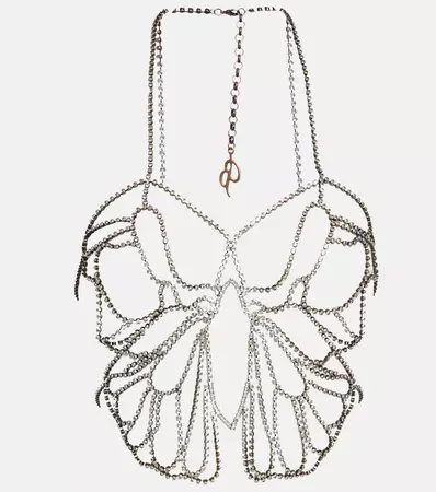 Blumarine - Butterfly embellished body chain | Mytheresa
