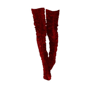 Red Over The Knee Boot PNG